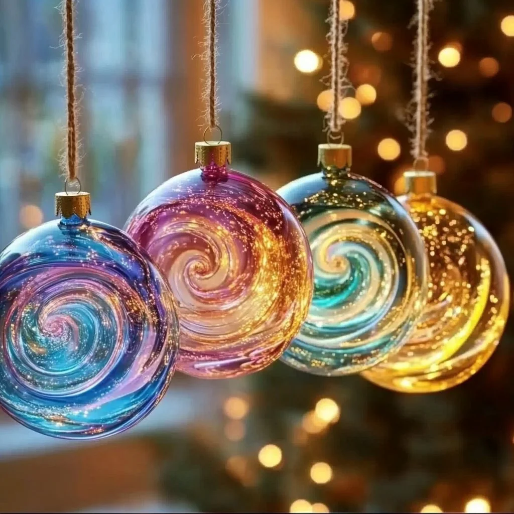 Colorful magical glue suncatchers catching sunlight and brightening a room