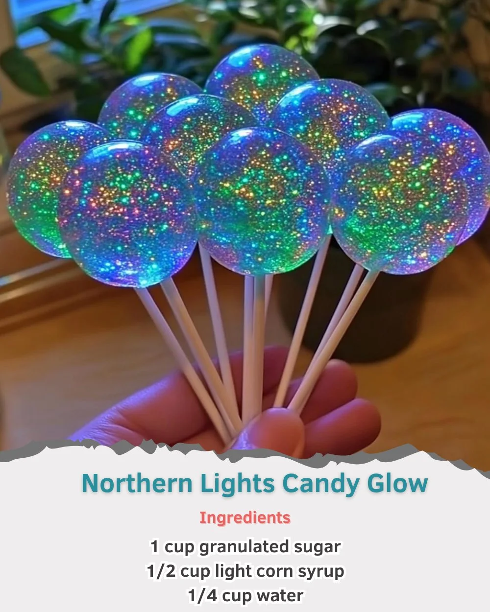 Northern Lights Candy Glow collection showcasing colorful, vibrant candy inspired by the aurora borealis.