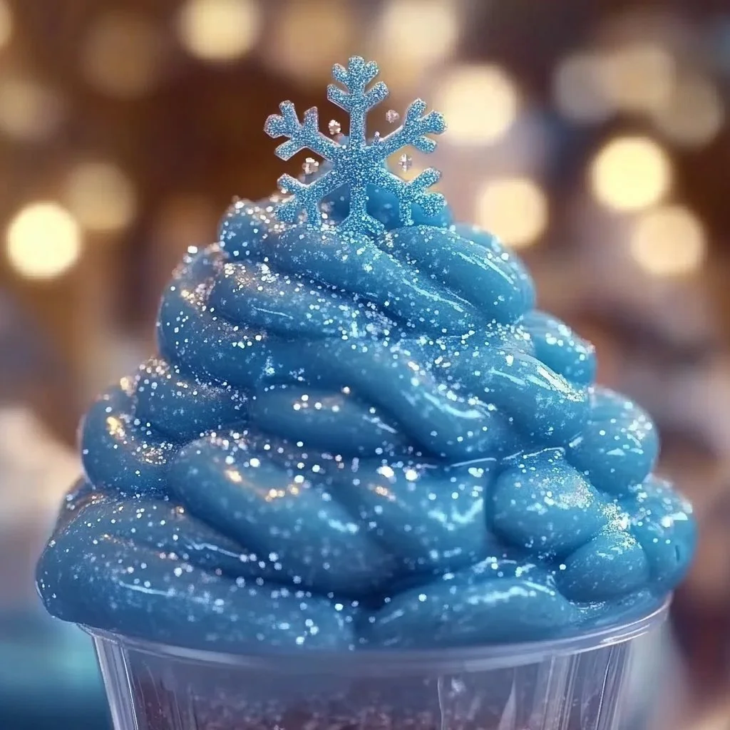 Colorful Princess Elsa slime for creative play and fun activities