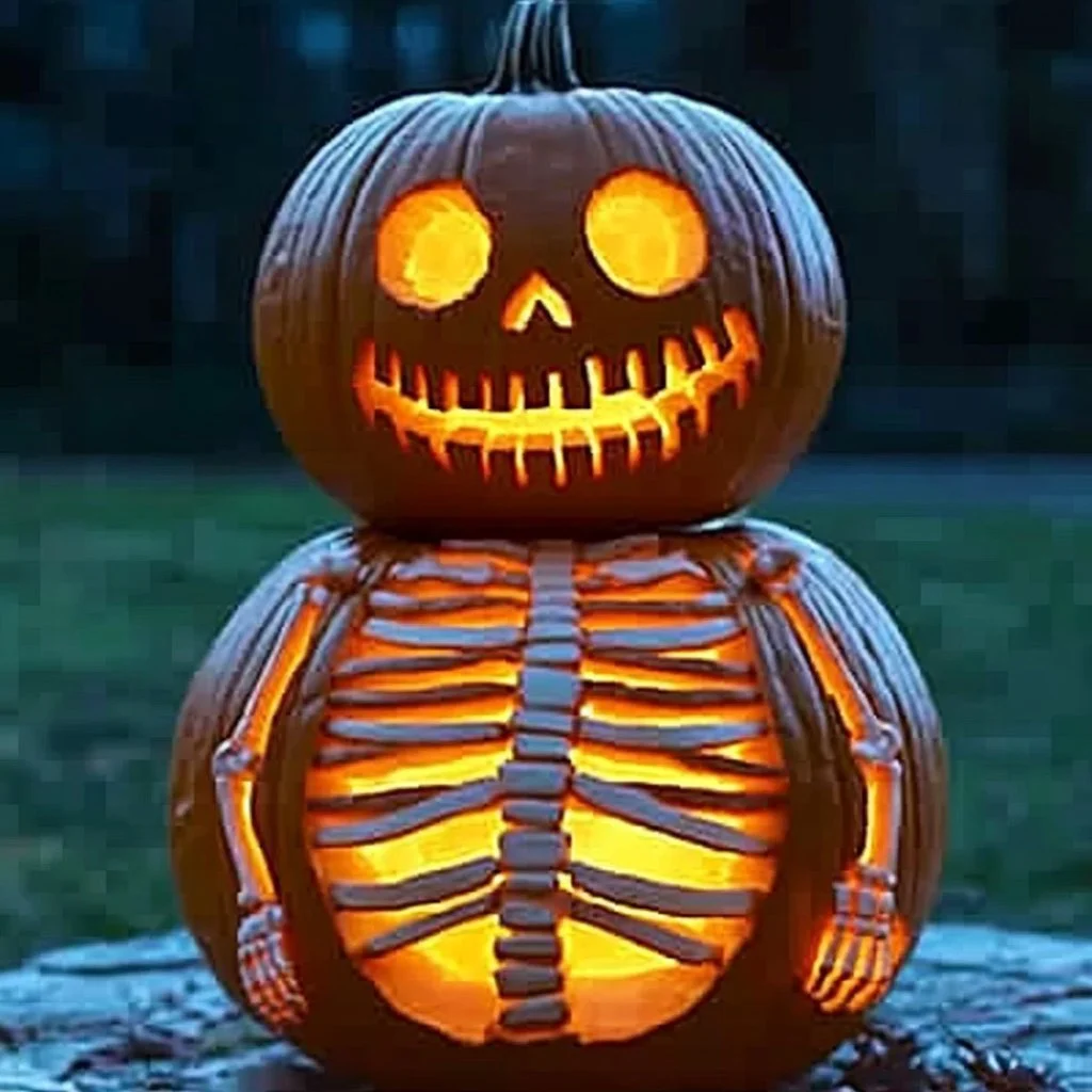 Step-by-step pumpkin decoration tutorial for autumn crafts