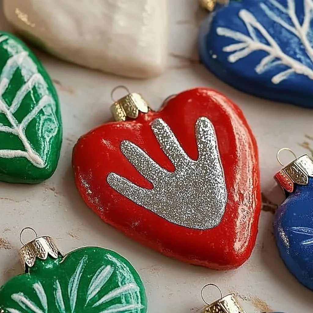 DIY salt dough handprint ornaments for kids and families