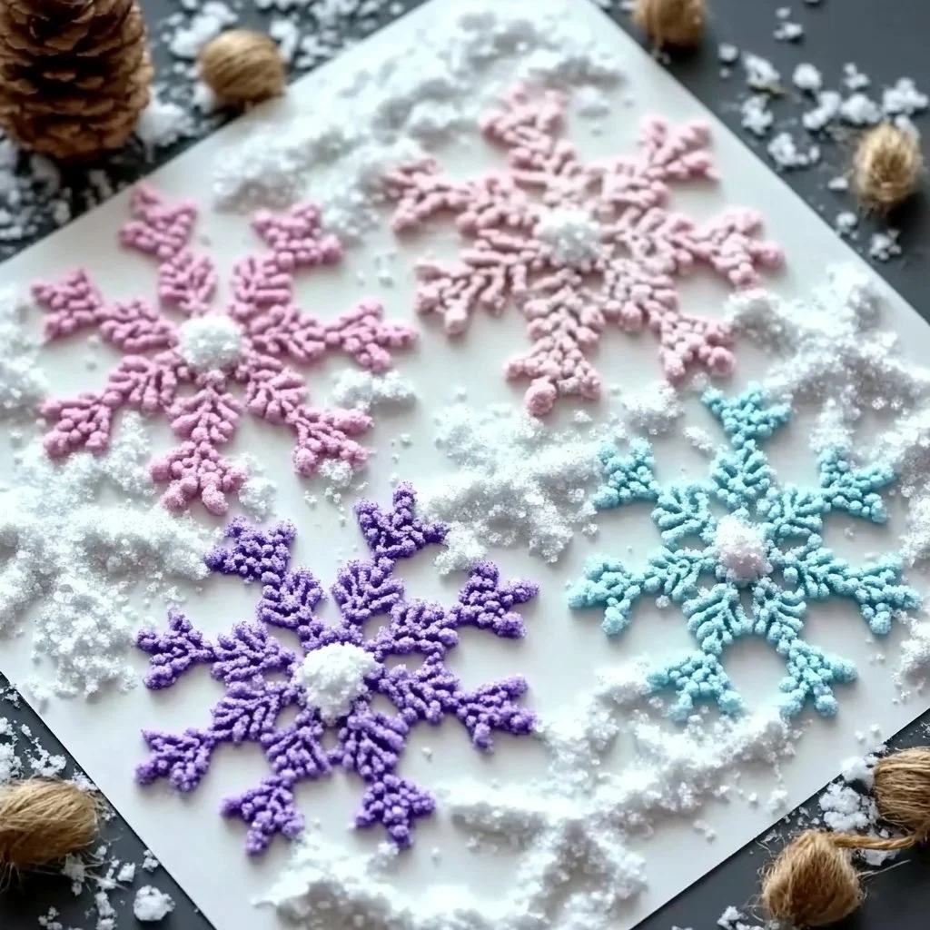 Children enjoying a salt painting activity with vibrant colors and creative designs.