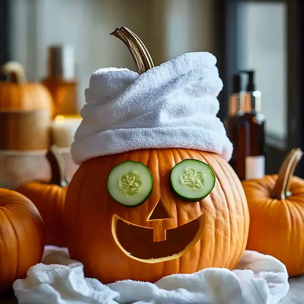 Spa Day Pumpkin treatment for relaxation and rejuvenation