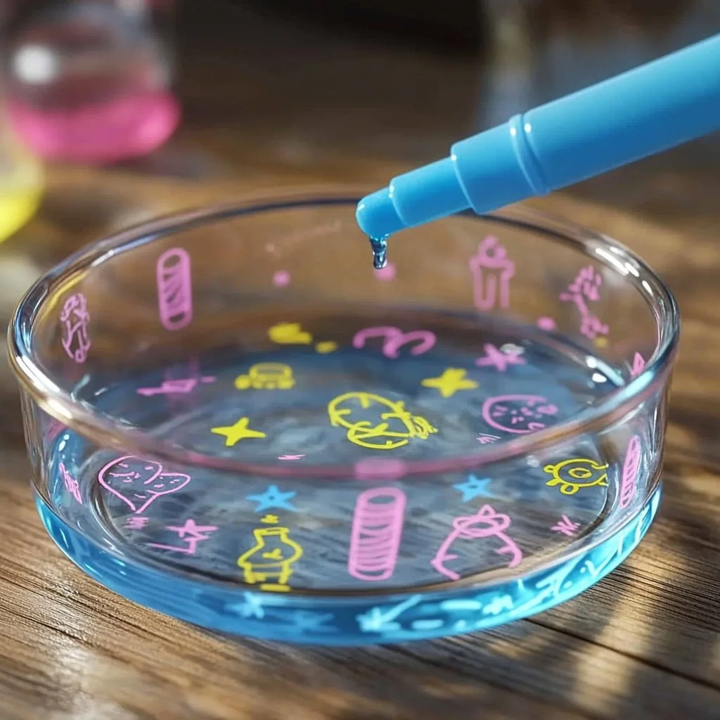 Person performing the Floating Marker trick in a magic show.