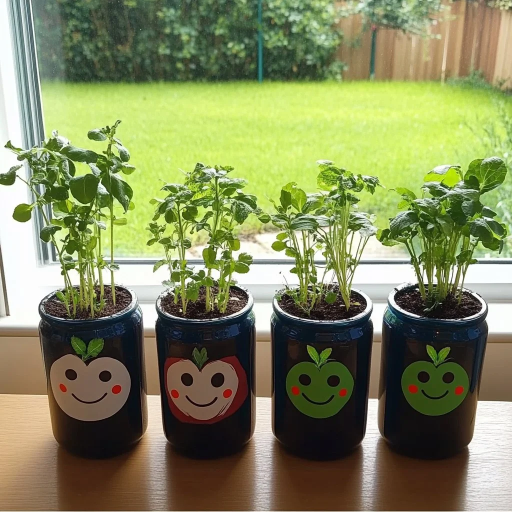 Eco-friendly water bottle planters for sustainable gardening