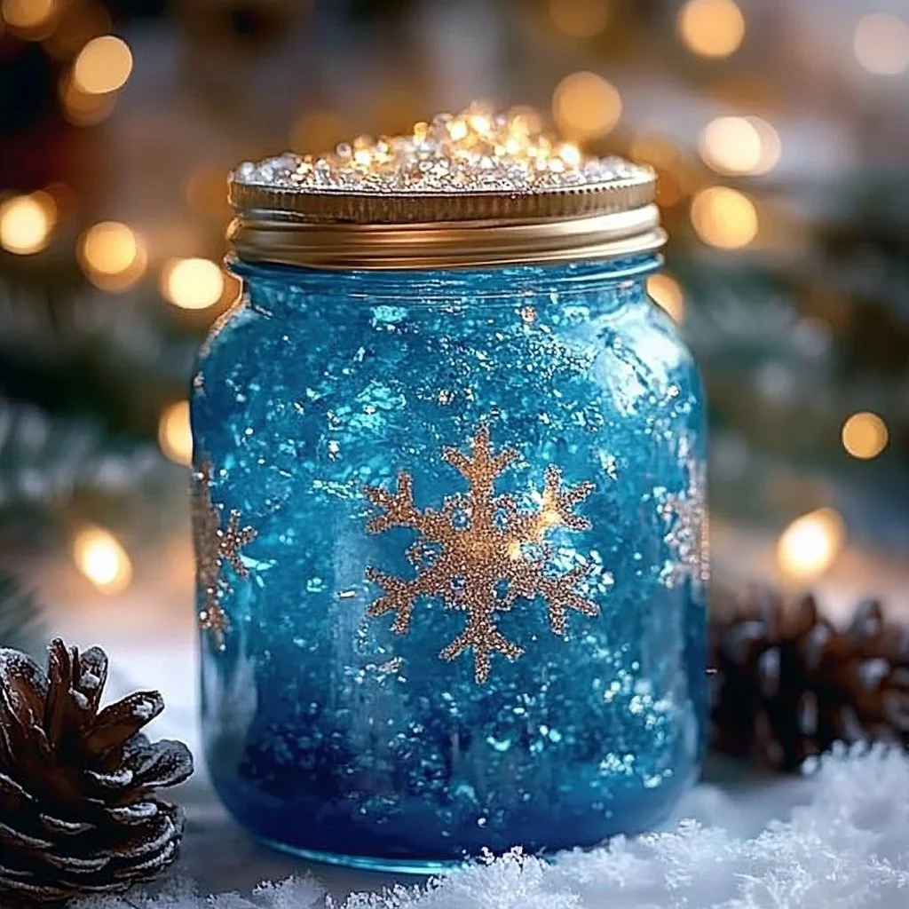 Winter Wonderland Gel Jars for holiday decor and crafts