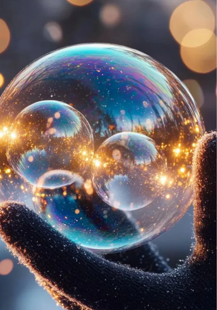 A colorful assortment of bouncing bubbles made with a fun recipe for kids.