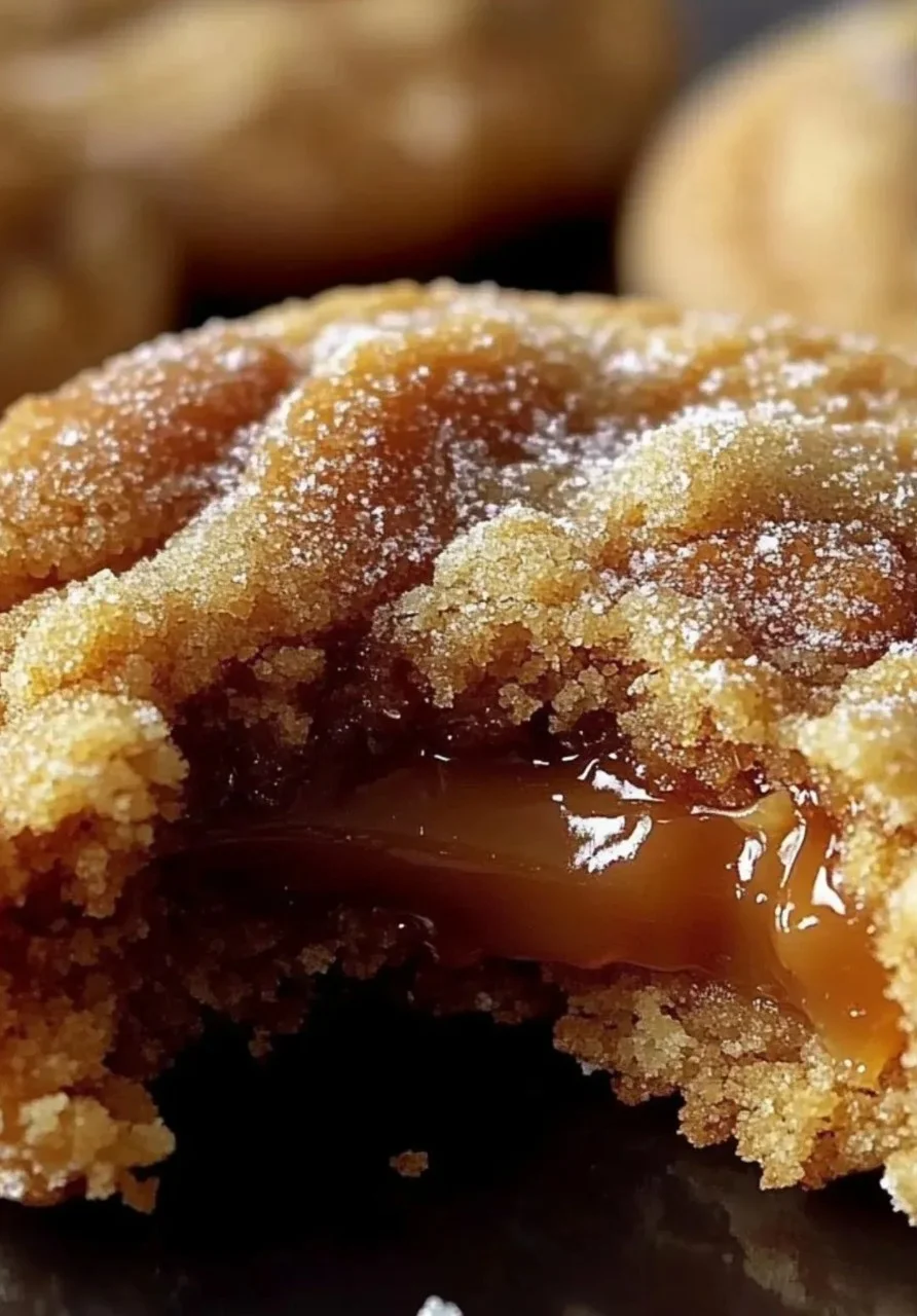 Delicious brown sugar cinnamon caramel cookies fresh from the oven