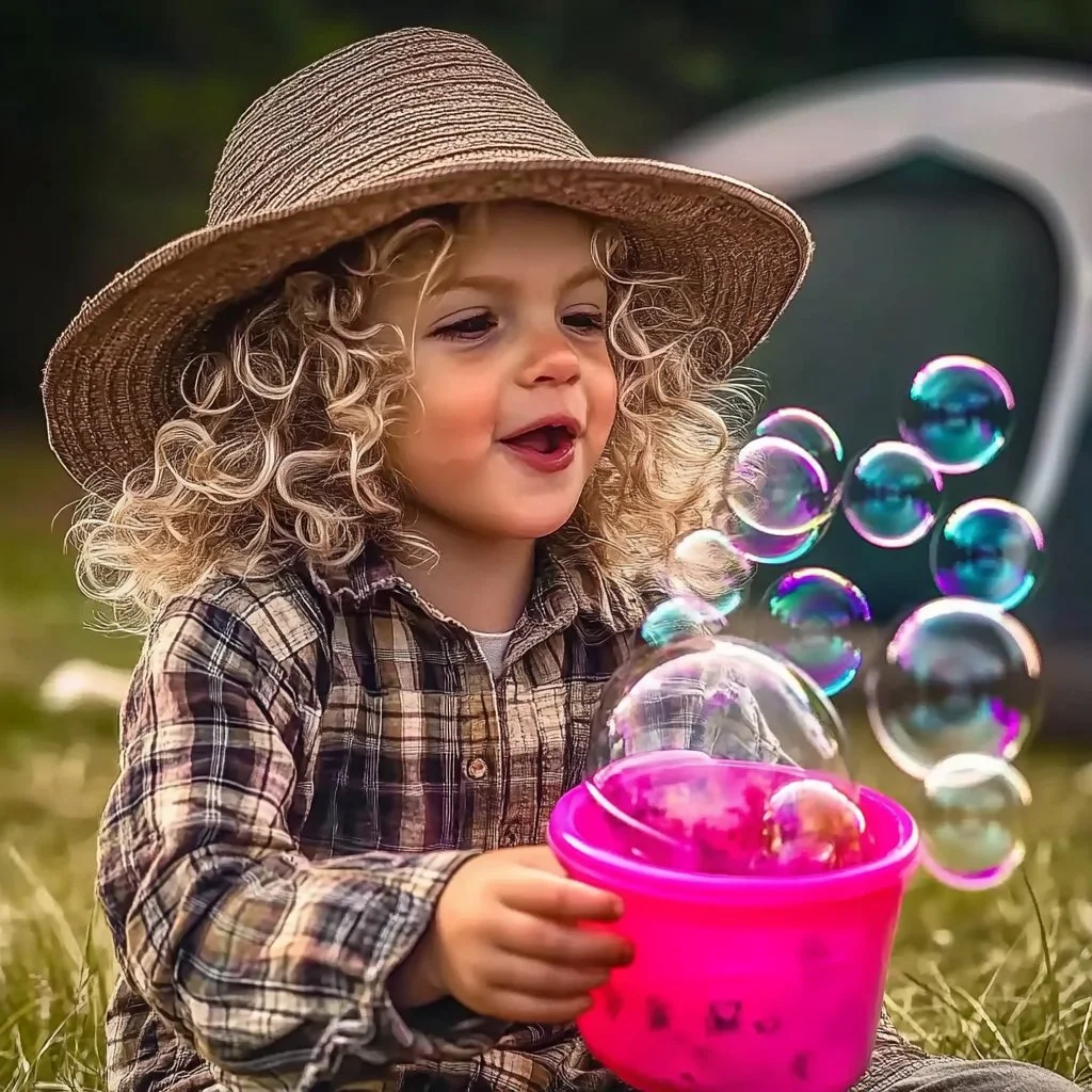 Colorful display of bubble snakes at the Bubble Snake Spectacular event.