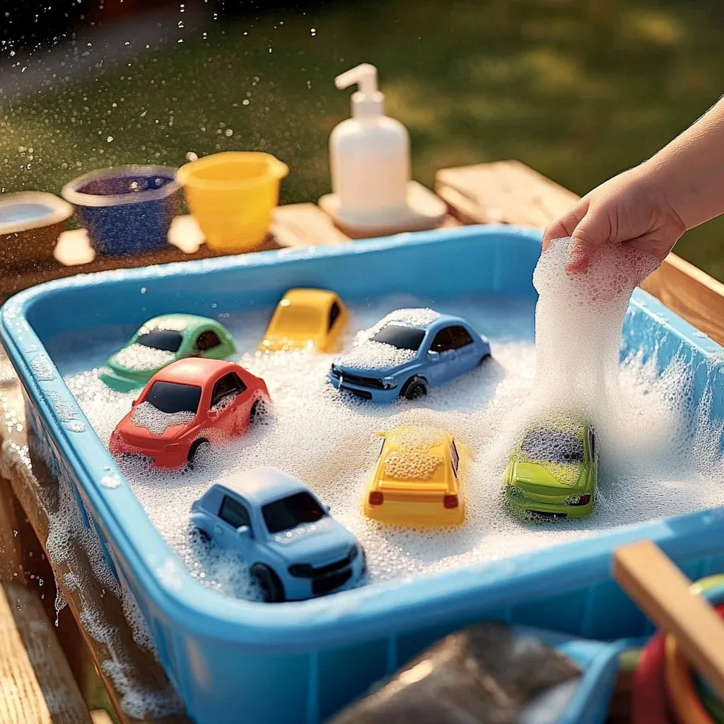 High-quality car wash foam bin for effective vehicle cleaning