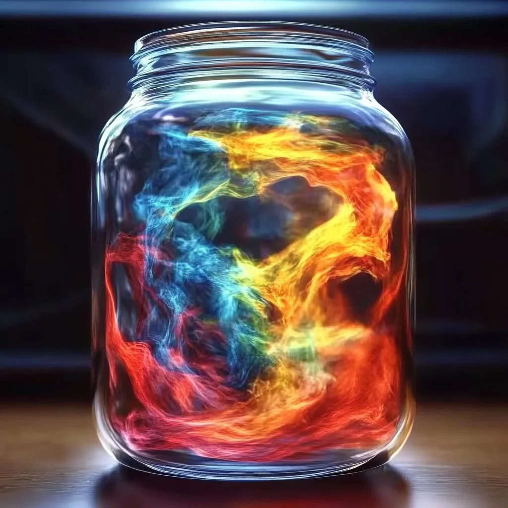 Colorful oil and water experiment demonstrating fluid dynamics in a fun and visual way.