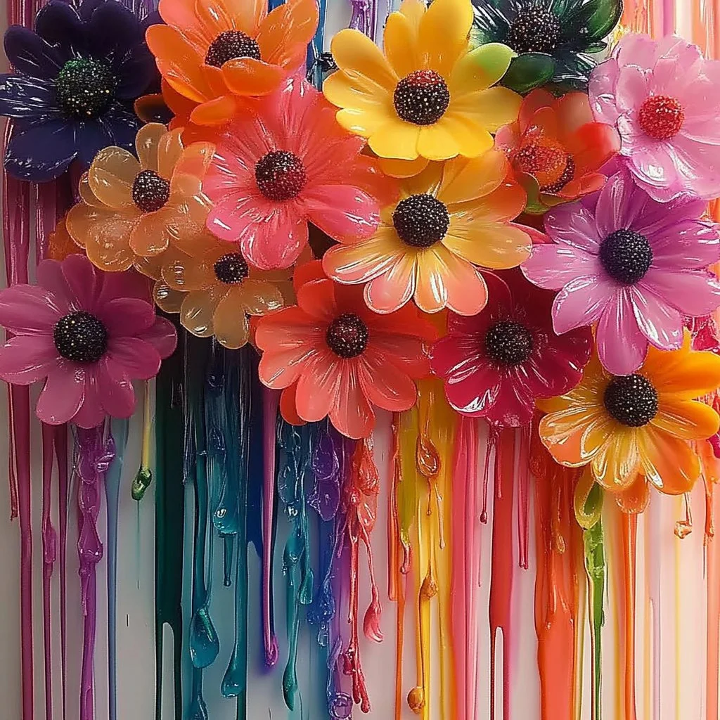 Colorful crayon art project showcasing vibrant creations and artistic expression