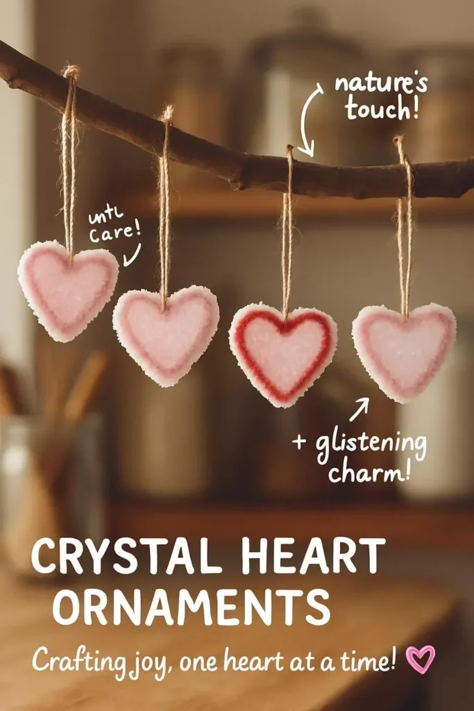 Beautiful Crystal Heart ornaments for home decor and gifting