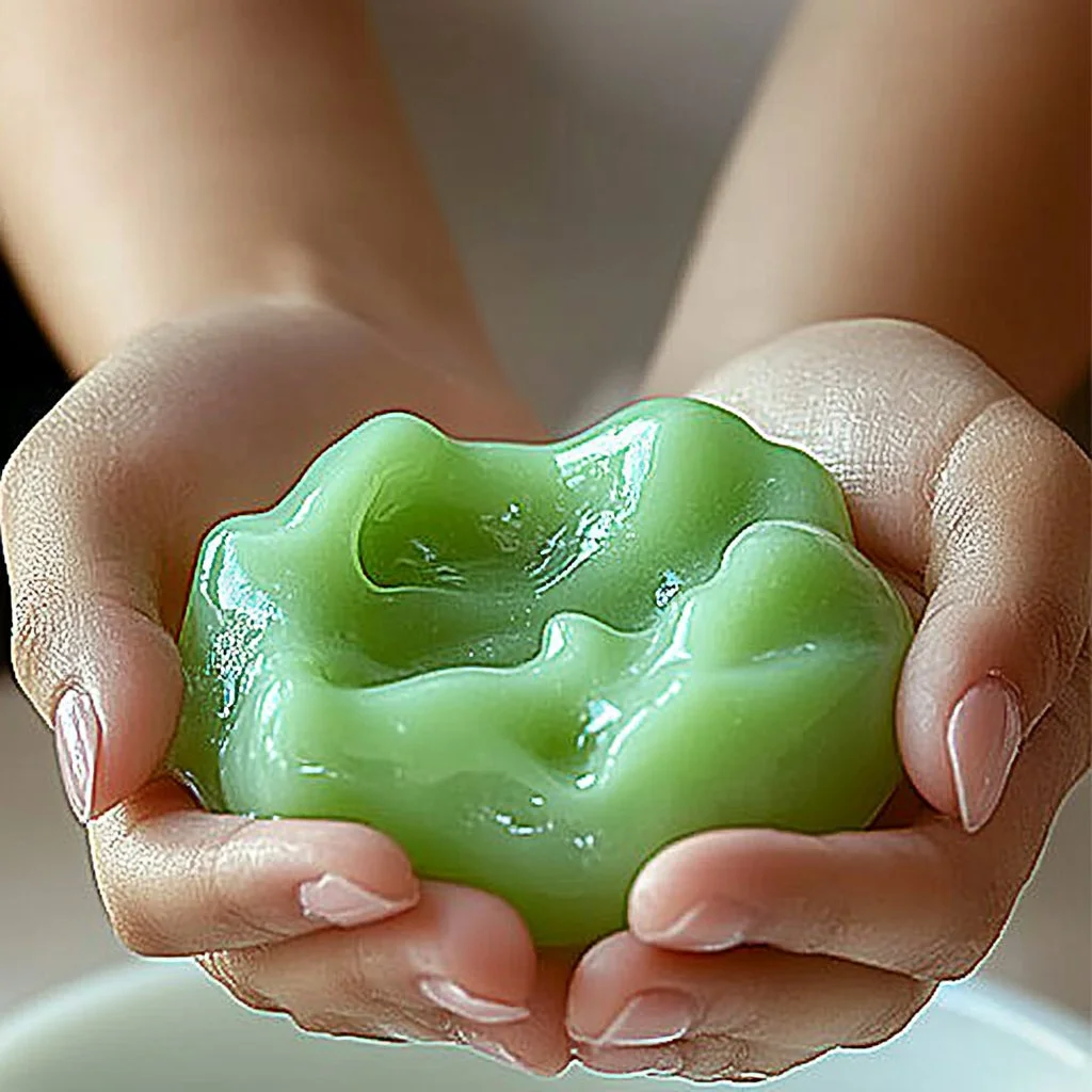 Colorful dish soap slime for kids' craft activities