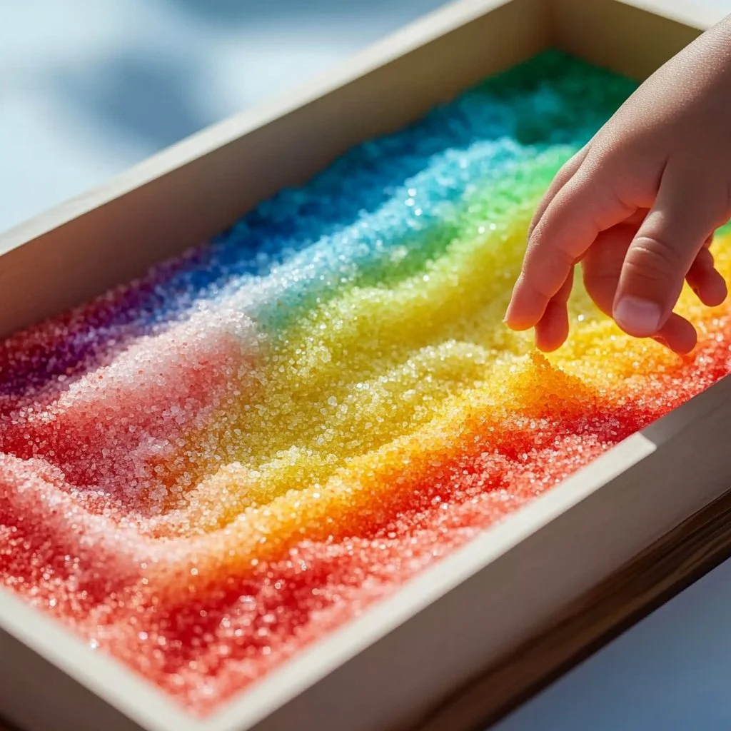 Colorful DIY dyed salt tray for home decoration