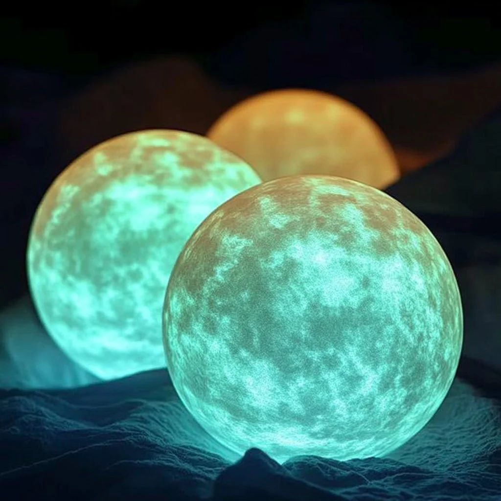 DIY moon rocks that glow and bounce, ideal for creative crafts and fun activities.