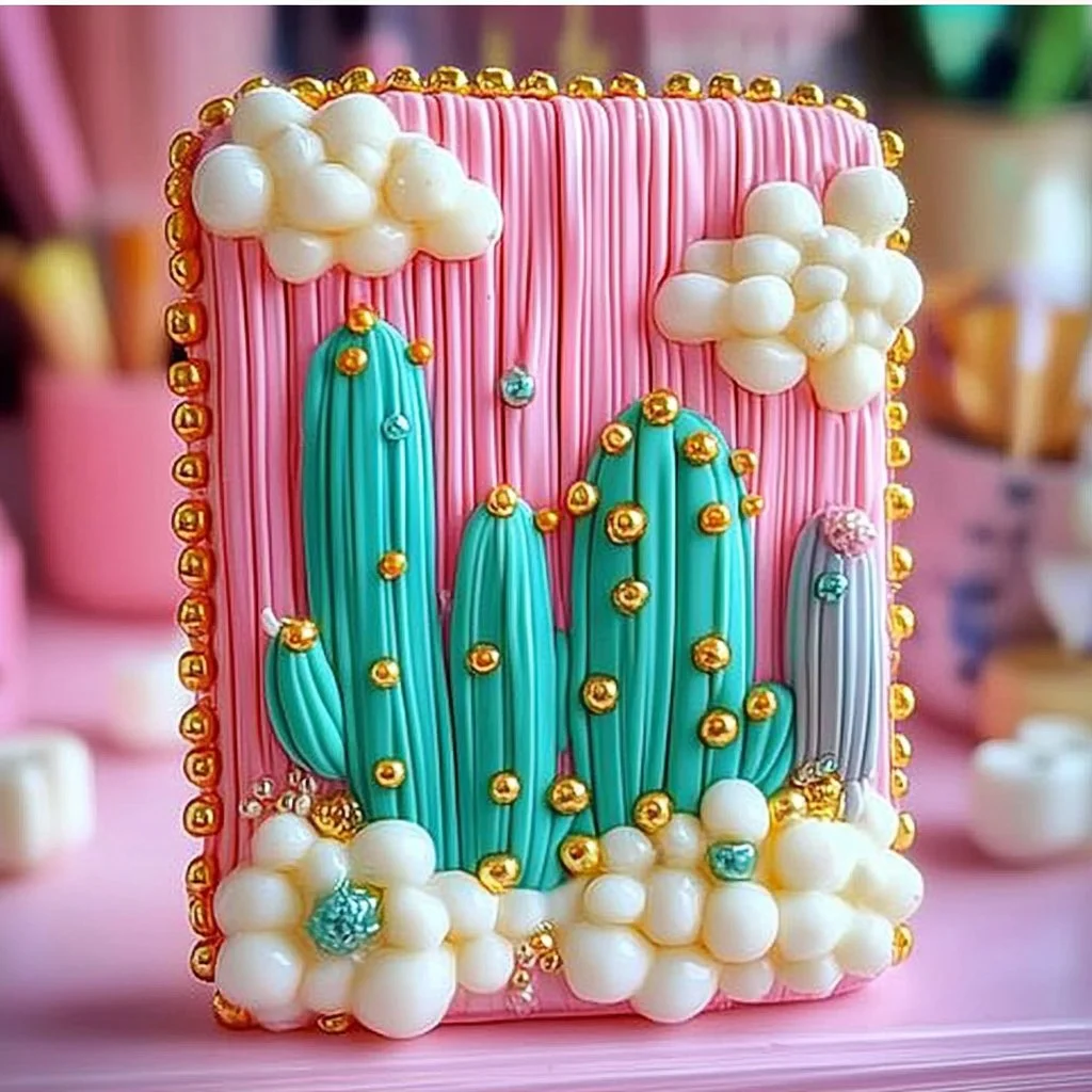 Colorful DIY slime painting artwork with vibrant colors and textures.