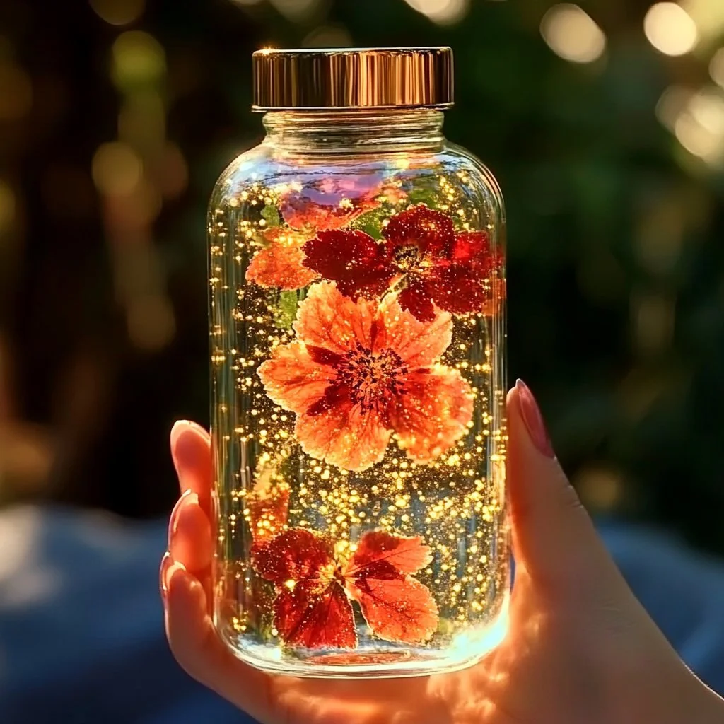 DIY Windy Fall Leaves Sensory Bottle for relaxation and sensory play
