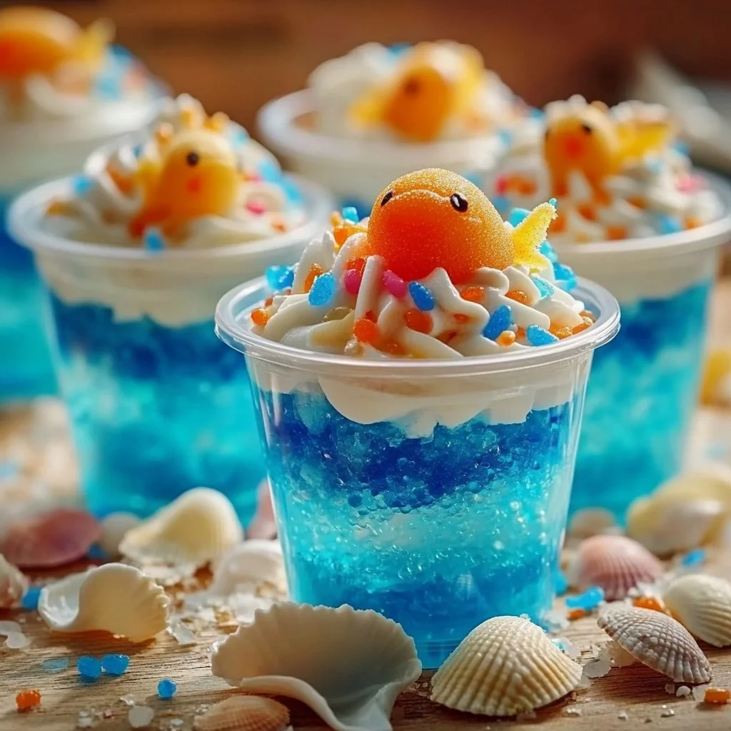 Vibrant edible candy aquarium with colorful candy sea animals