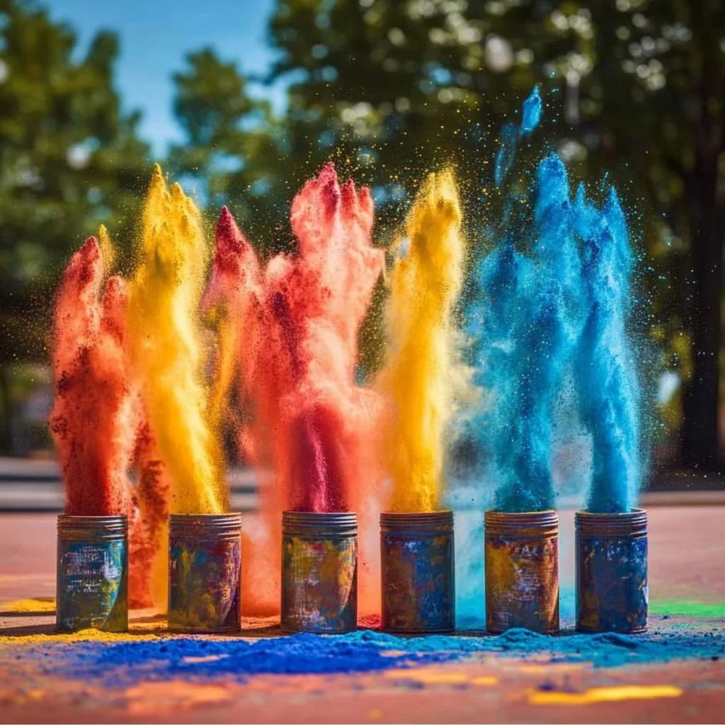 Colorful pop rockets ready to explode and entertain.