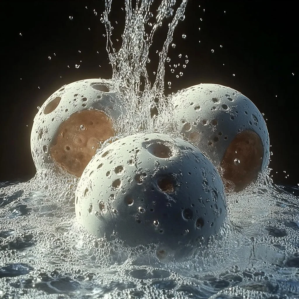 Fizzing Moon Rocks showcasing vibrant colors and unique textures.