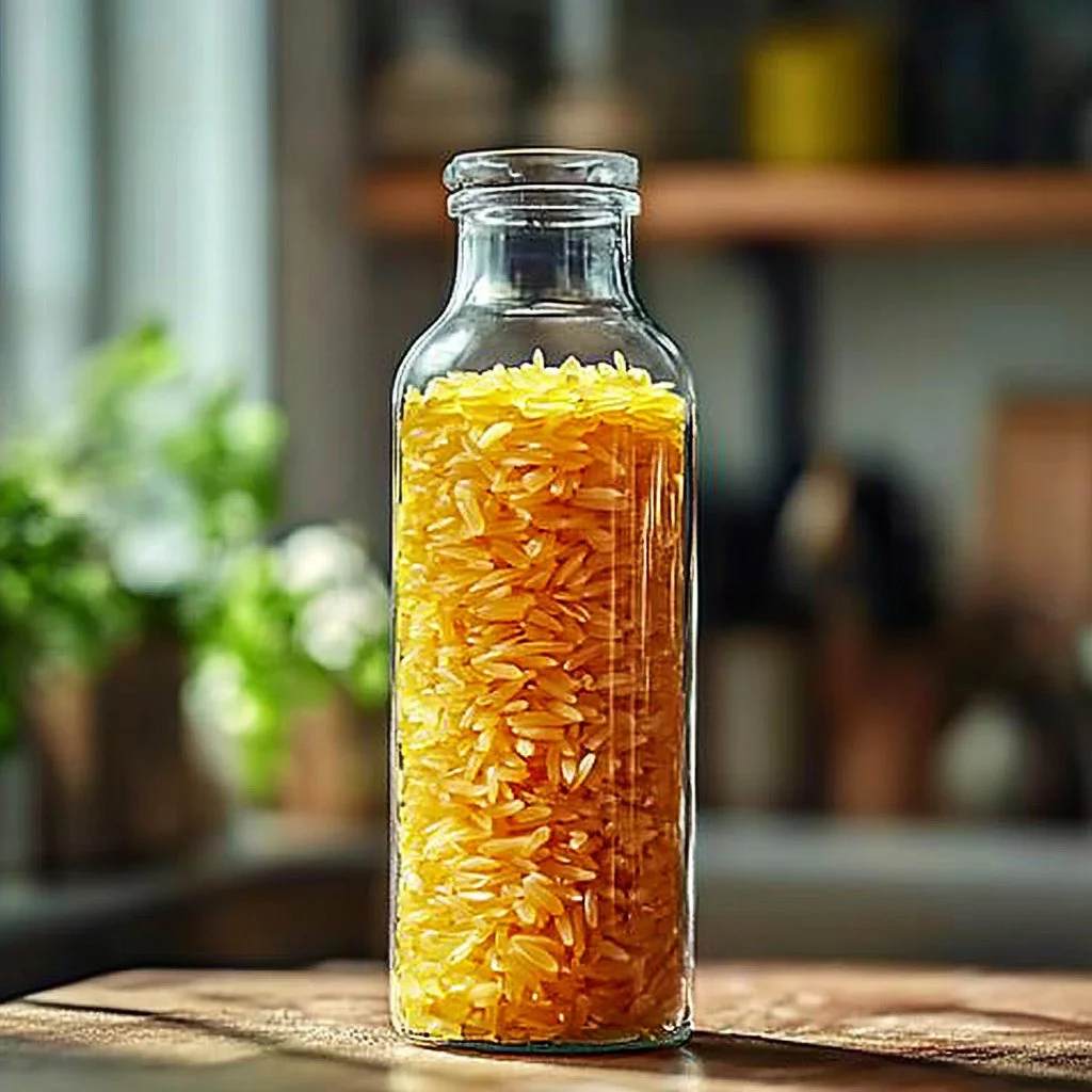 Children experimenting with floating rice to learn about friction and buoyancy.