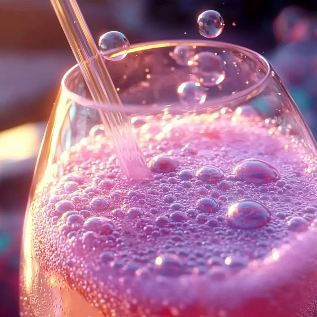 Kids creating colorful art using bubble painting technique with vibrant bubbles.