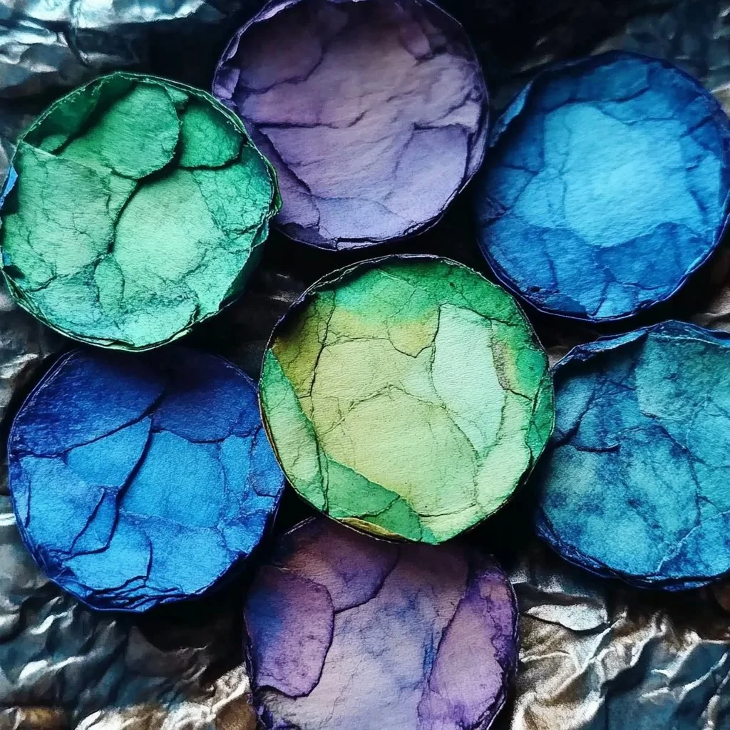 Homemade seed paper with wildflower seeds for eco-friendly crafts