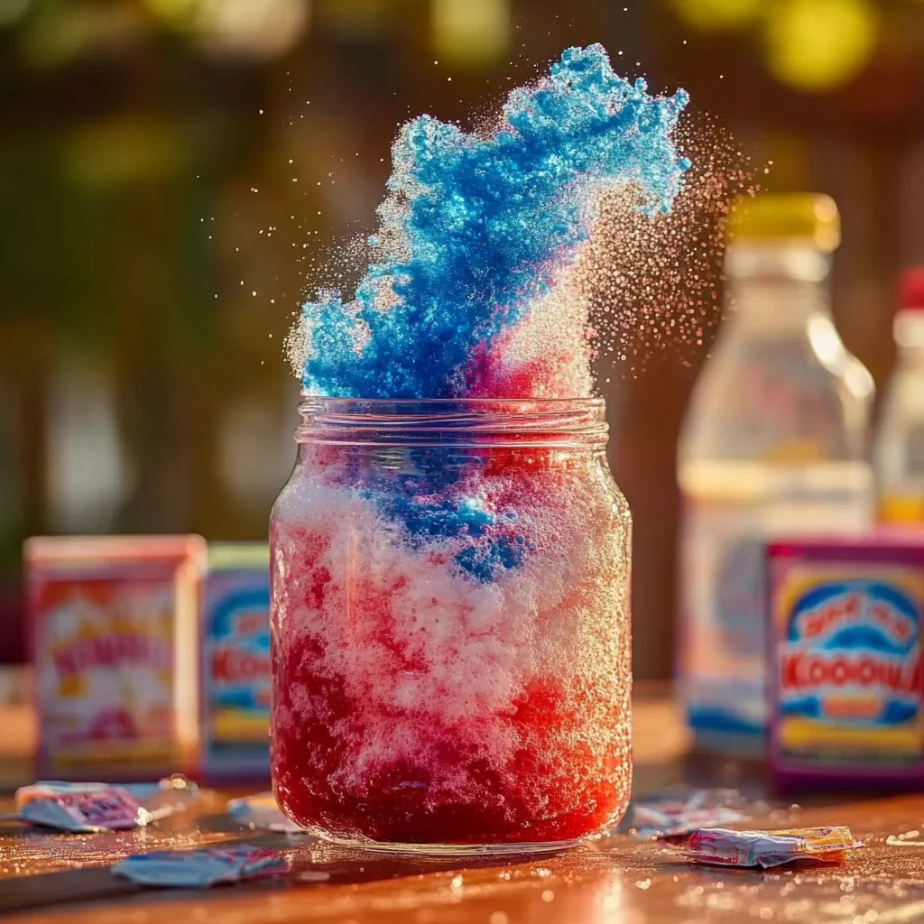 Colorful Kool-Aid Fireworks Eruption with vibrant flavors and explosive fun.