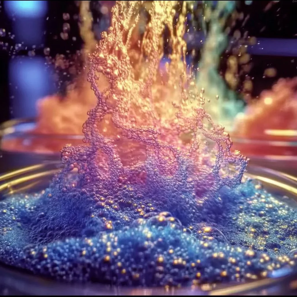 Colorful Kool-Aid Fireworks Eruption dessert with fizzy features