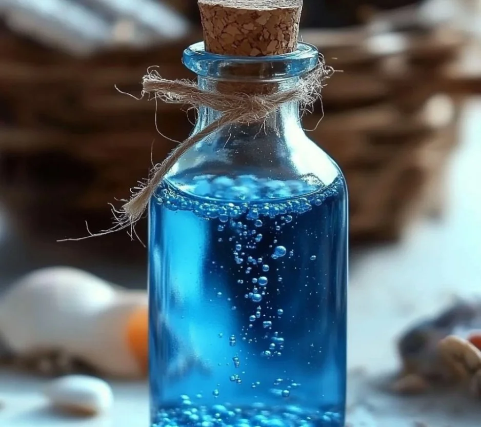 Ocean in a bottle showcasing waves and serenity for home decor