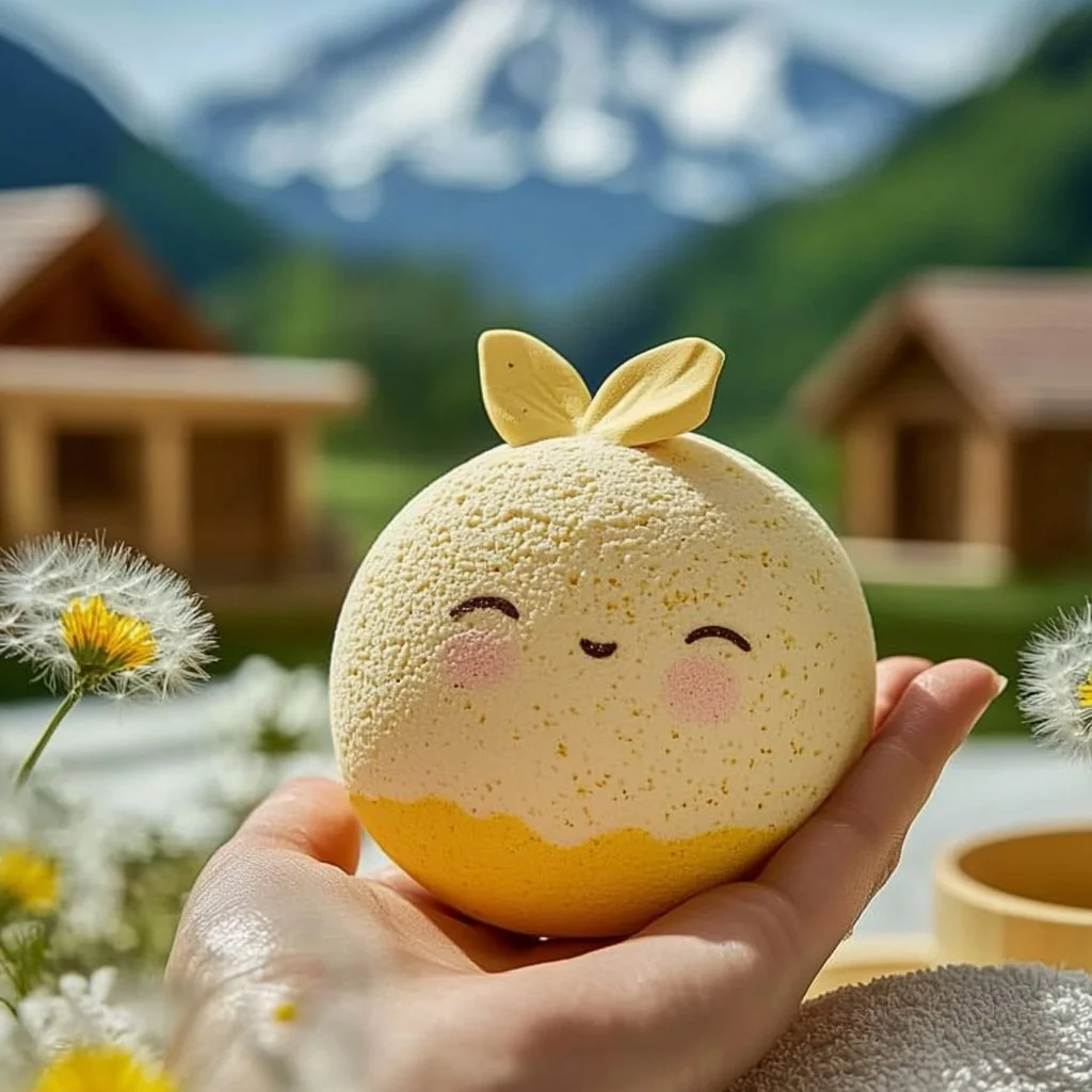 Otori-sama Bath Bomb with colorful fizz and soothing aroma for a relaxing bath experience.