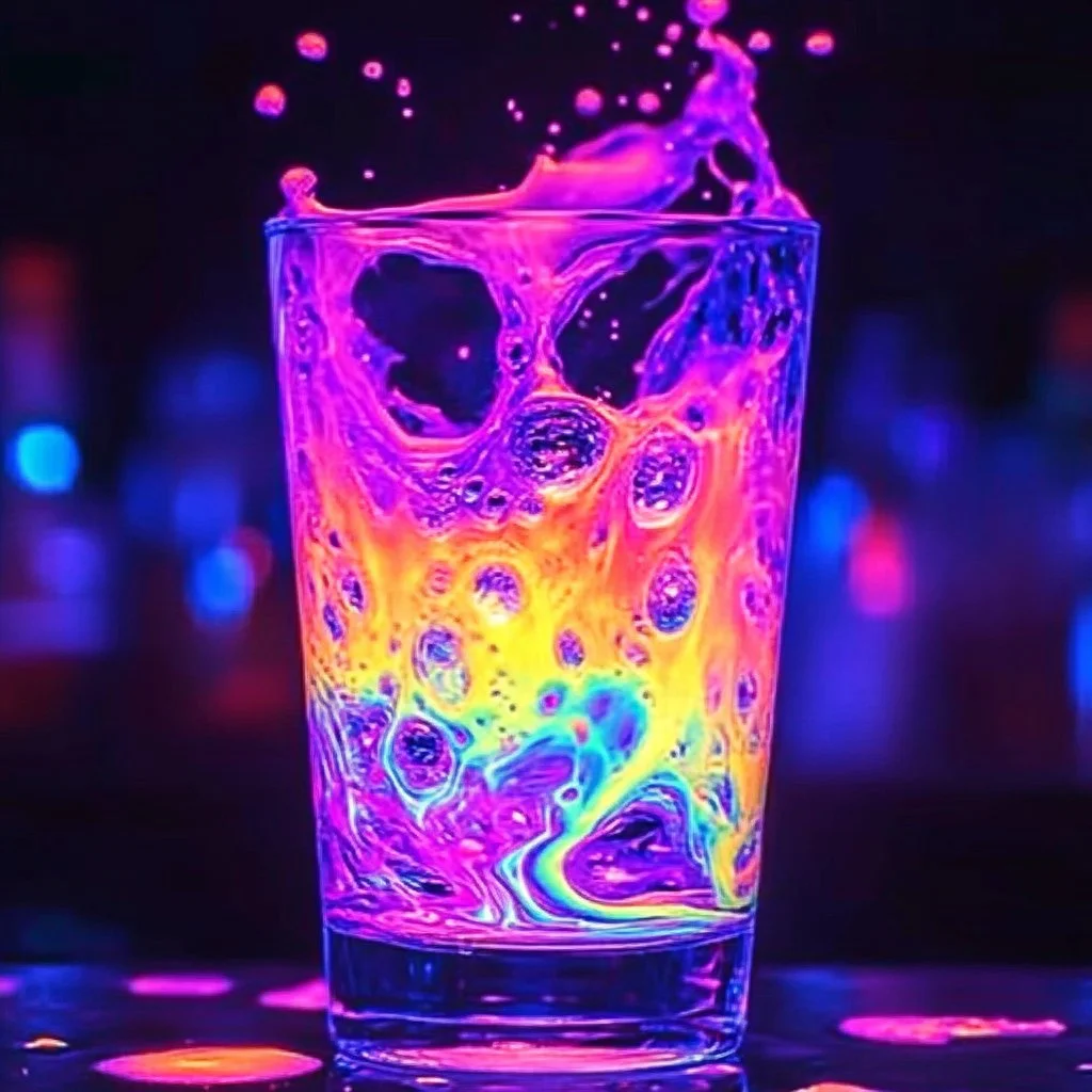 Spectacular Rainbow Foam Eruption showcasing vivid colors and playful bubbles.