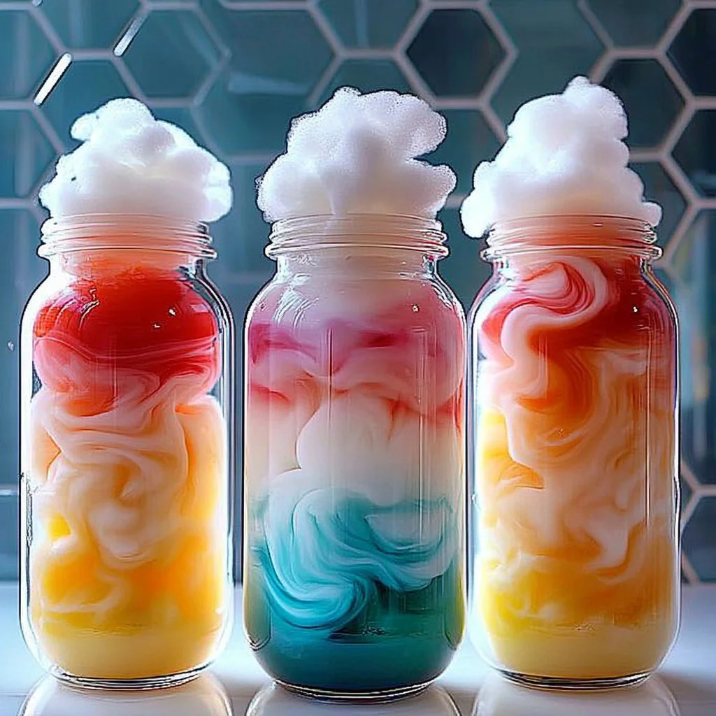 A creative project showcasing rain captured in a jar, demonstrating the beauty of nature indoors.