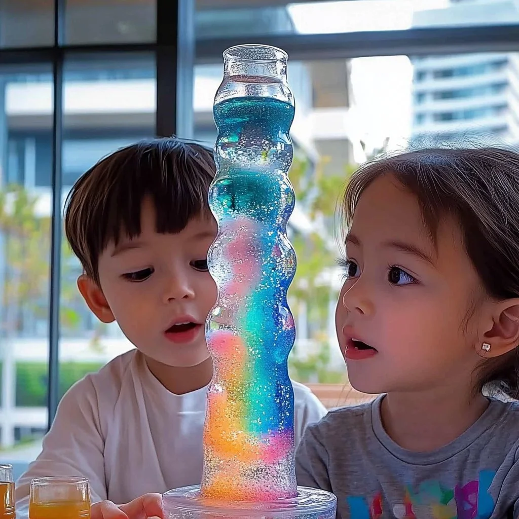 Colorful Rainbow Bubbles Snack in various flavors and hues