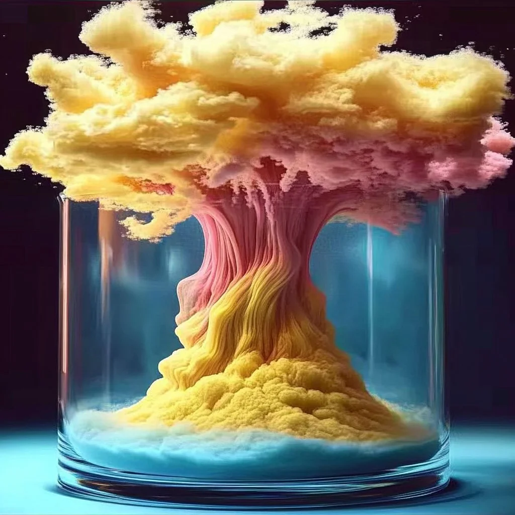 A stunning view of a salt volcano showcasing its unique geological features.