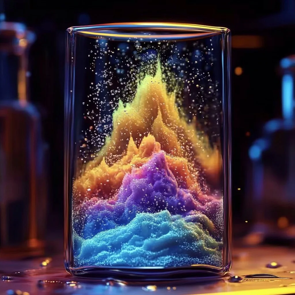 Stunning view of a Salt Volcano showcasing unique geological formations and salt eruptions.