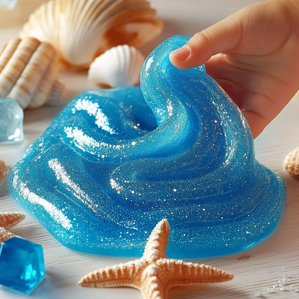 Colorful Saltwater Slime in a bowl for creative play and fun activities.