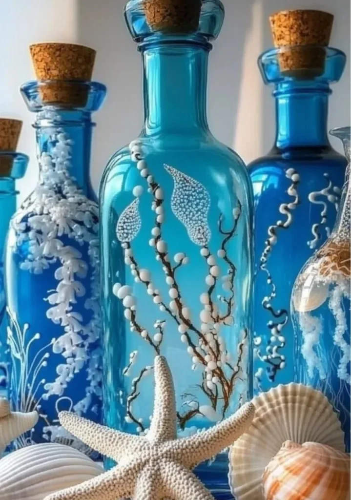 Beautiful sea-themed ornament featuring marine elements for coastal decor