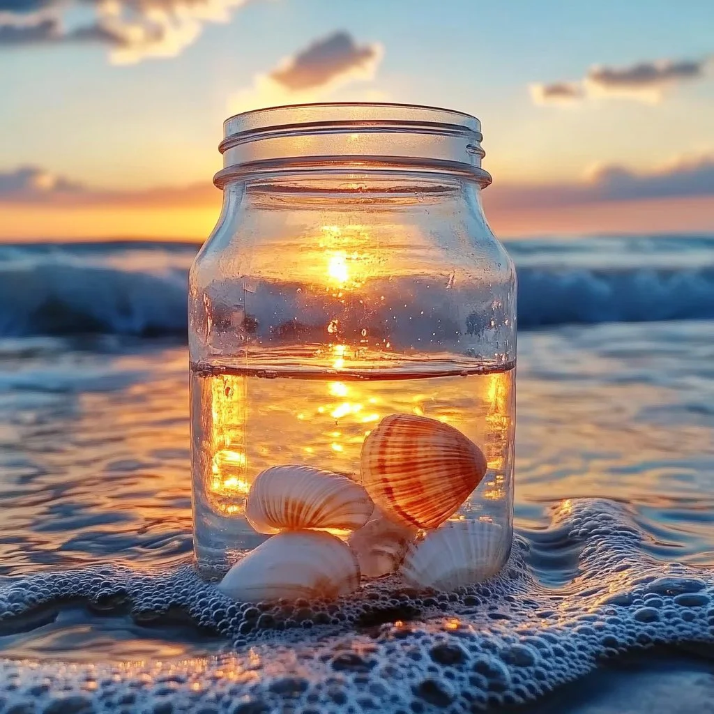 Seashell dissolving experiment showcasing the effects of various liquids on shells.