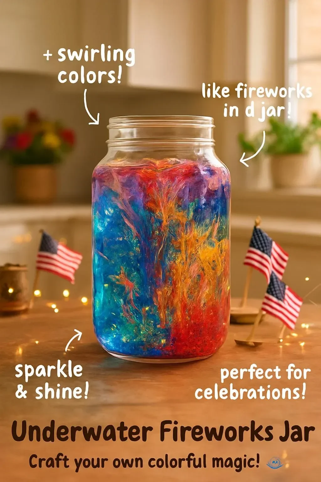 Underwater Fireworks Jar showcasing mesmerizing aquatic light displays