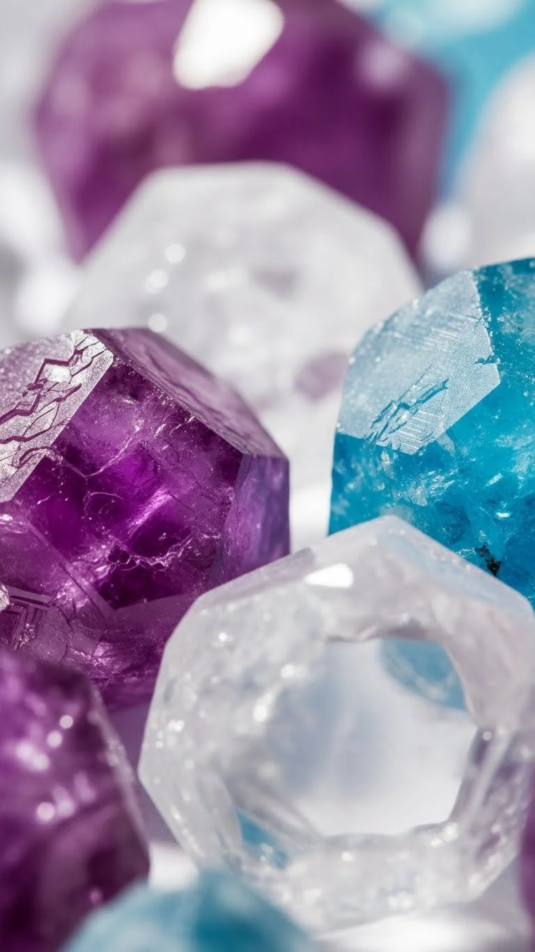 Bright Borax Crystals formed naturally, showcasing their unique structure.