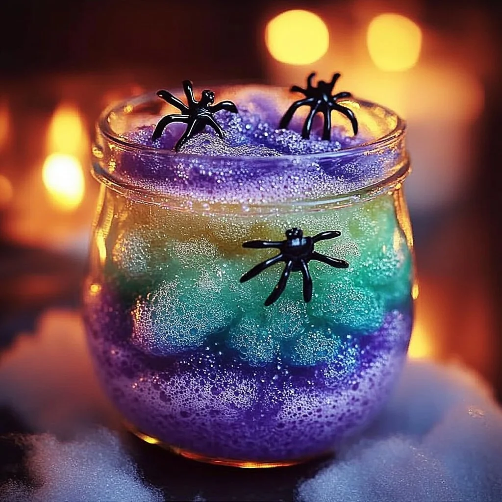 Homemade bubbling witch's potion volcano experiment