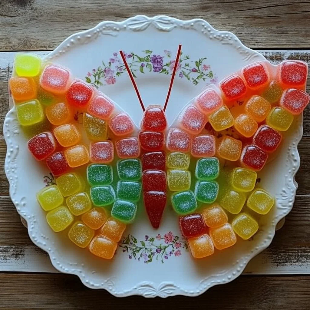 Colorful candy butterflies for parties and events