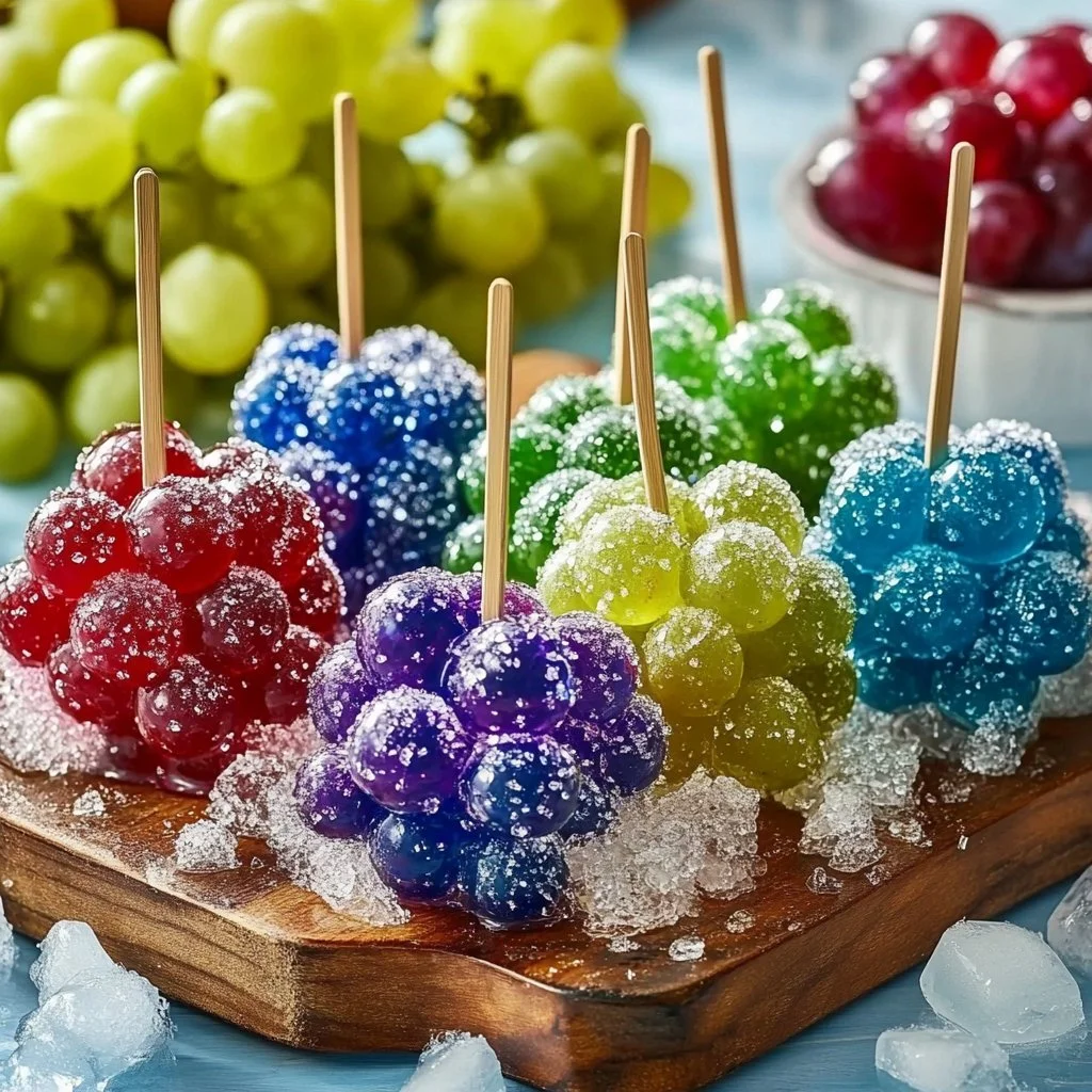 Delicious Candy Grapes Pops for a fun and sweet snack experience
