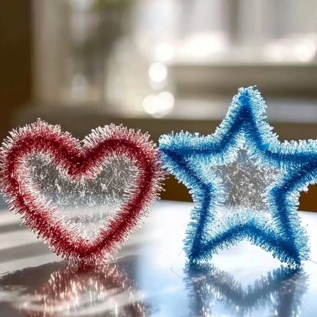 Colorful crystals formed during a crystal growing experiment