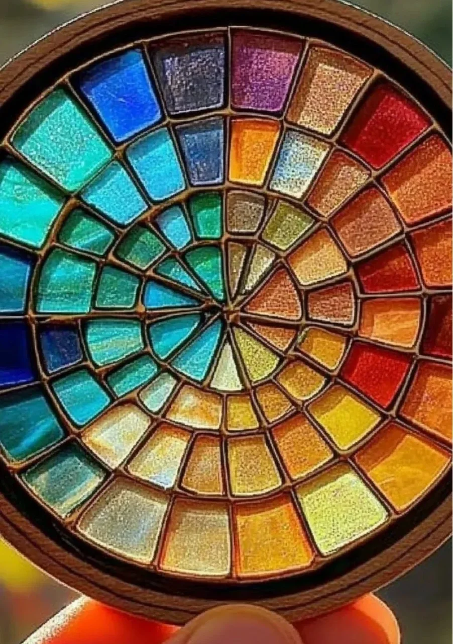 Colorful DIY stained-glass lids for jars, showcasing vibrant designs and creativity
