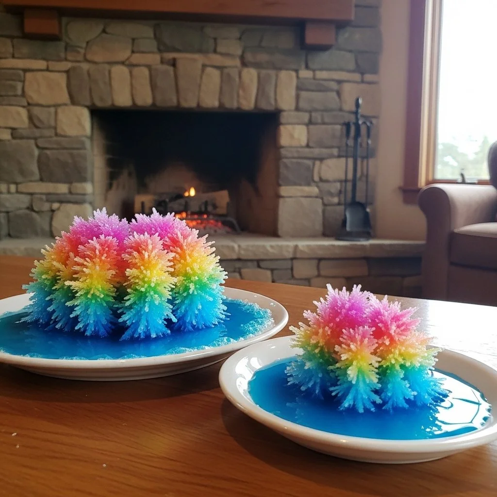 Beautiful DIY crystal snowflakes for winter decorations