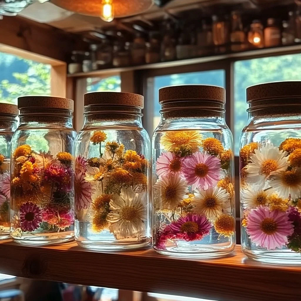 Homemade DIY gel air fresheners in various scents