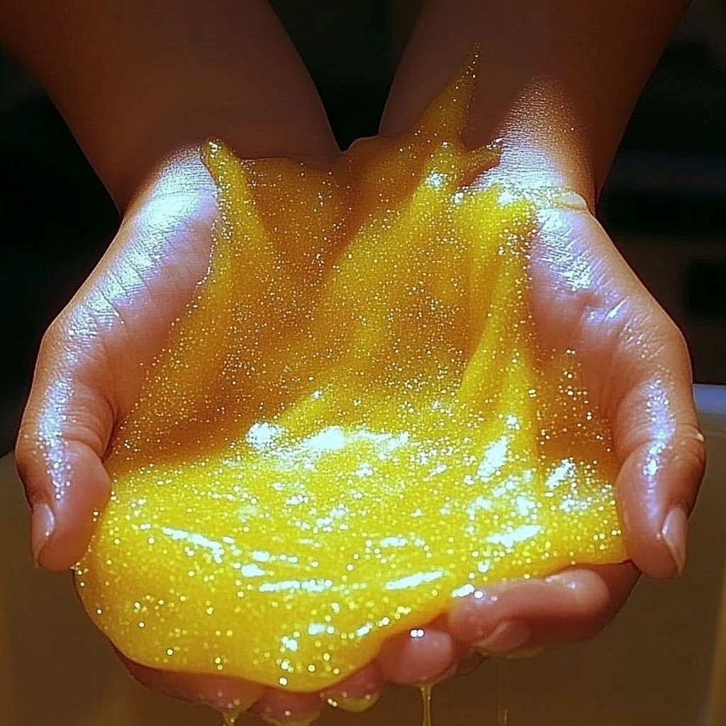 Colorful edible slime made from safe ingredients for creative play and snacks